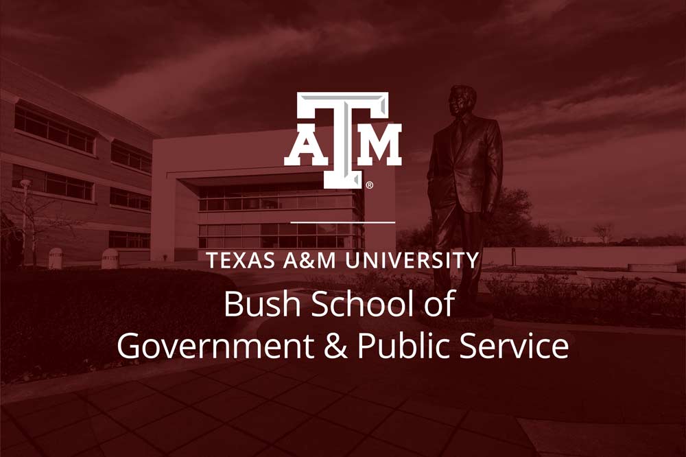 Bush School branded graphic