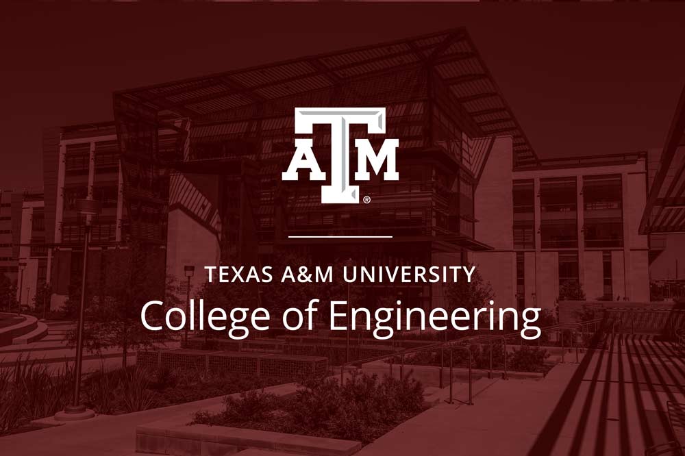 Zachry Engineering Education Complex, overlay with College of Engineering Logo